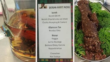 Burns Night celebrations at Cheshire care home